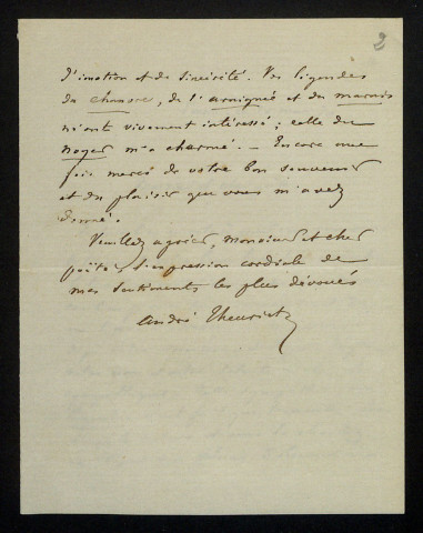 THEURIET (André), écrivain, membre de l'Académie française (1833-1907) : 5 lettres.