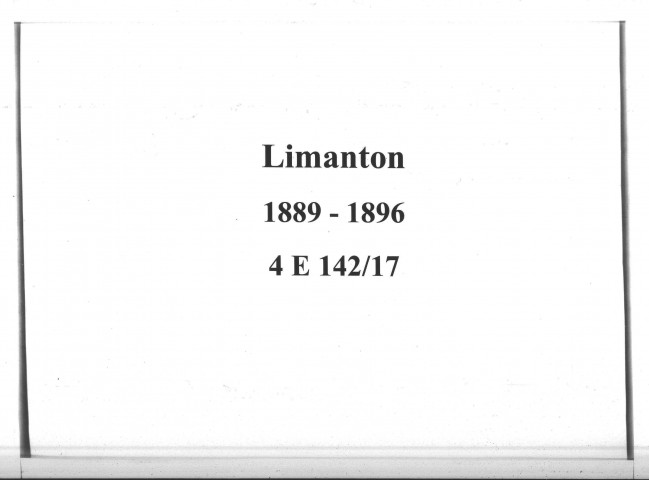 Limanton : actes d'état civil.