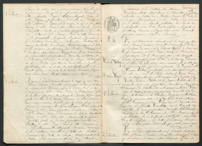 Saint-Péreuse : actes d'état civil.