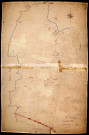Varennes-lès-Nevers, cadastre ancien : plan parcellaire de la section J dite du Four de Vaux, feuille 2