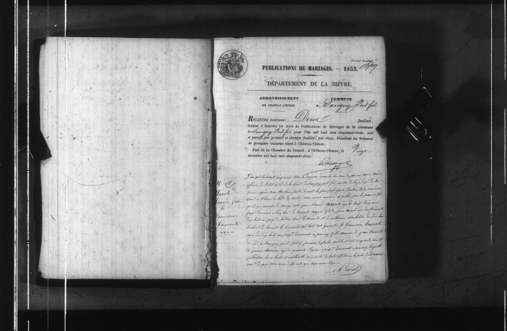 Savigny-Poil-Fol : actes d'état civil.