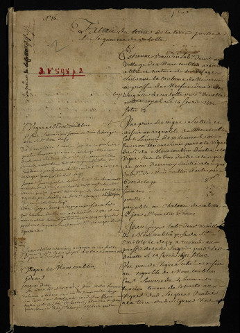 Pièce 2. - Extrait du terrier de Valotte en la paroisse de Saint-Christophe-d'Azy, signé par différents notaires.