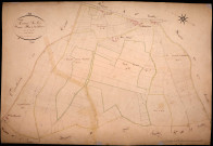 Tracy-sur-Loire, cadastre ancien : plan parcellaire de la section D dite de Bois Gibault, feuille 1