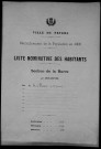 Nevers, Section de la Barre, 6e sous-section : recensement de 1906