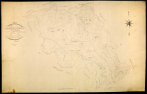 Montigny-en-Morvan, cadastre ancien : tableau d'assemblage