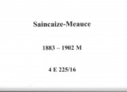 Saincaize-Meauce : actes d'état civil (mariages).