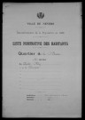 Nevers, Quartier de la Barre, 12e section : recensement de 1936