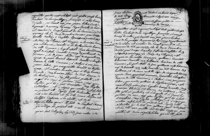 Varennes-lès-Narcy : actes d'état civil.