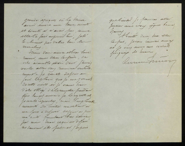 FISTON (Cyrille), directeur des Postes de la Nièvre (né en 1837) : 14 lettres.