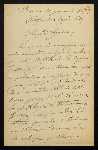 PATRONI (Giuseppe), à Rome : 3 lettres.