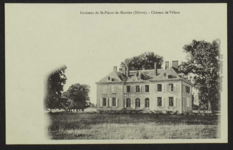 SAINT-PARIZE-LE-CHATEL- Environs de St-Pierre-le-Moutier (Nièvre). - Château de Villars