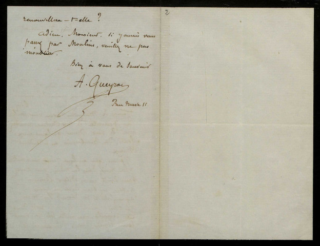 QUEYROY (Armand), peintre à Moulins : 11 lettres.