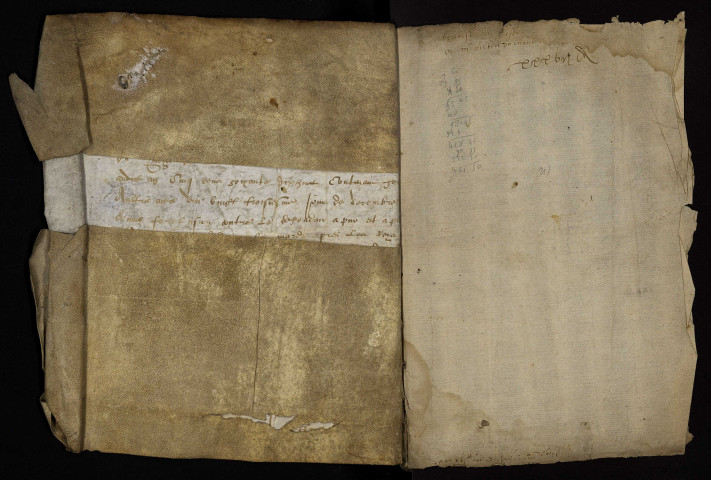 Reconnaissance des cens et rentes de feu Gabriel Guyonin, conseiller du roi au bailliage de Saint-Pierre-le-Moûtier, établie par les notaires royaux Carré et Maulais.