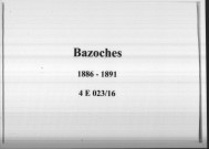 Bazoches : actes d'état civil.