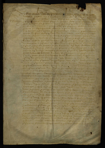 Biens de Guillaume et Étienne Tenon situés dans les environs de Nevers, La Charité-sur-Loire, Prémery, Varzy et Donzy : terrier avec table nominative.