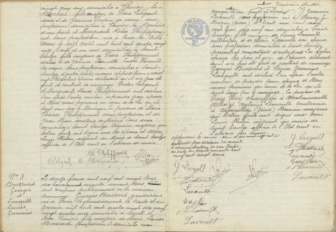 Saint-Saulge : actes d'état civil (mariages).