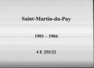 Saint-Martin-du-Puy : actes d'état civil.