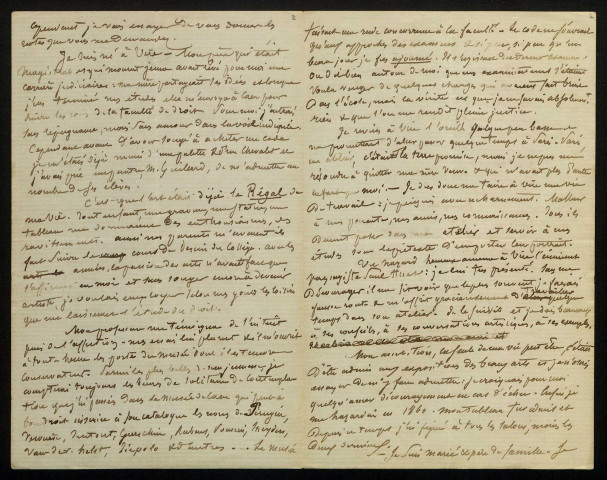 LEGRAIN (Edmond), peintre (1820-1871) : 3 lettres.