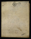 Contentieux (procédure civile). - Saisie réelle pour le lieutenant de Thoury contre Chapelain et Marchangy sa femme paroissiens de Crux-la-Ville, amortissement d'obligation : copie d'un contrat de rente du 17 avril 1758.