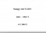 Sougy-sur-Loire : actes d'état civil (naissances).