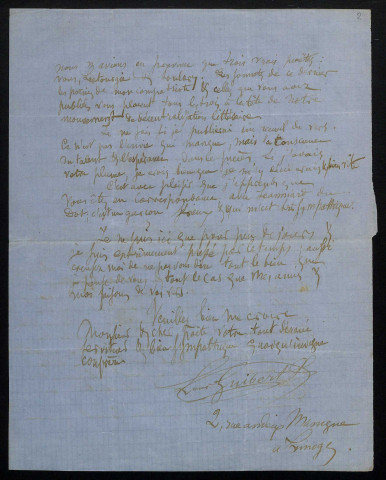 GUIBERT (Louis), dit Jules Bonnet, poète (1840-1904) : 3 lettres.