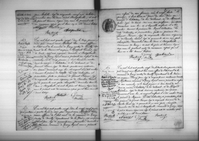 Tracy-sur-Loire : actes d'état civil.