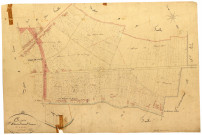 Cosne-sur-Loire, cadastre ancien : plan parcellaire de la section B dite des Rivières Saint-Jacques, feuille 4