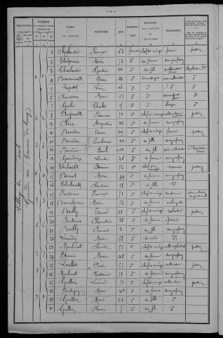 Dirol : recensement de 1901