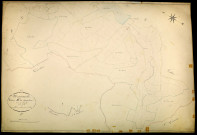 Montsauche-les-Settons, cadastre ancien : plan parcellaire de la section E dite d'Argoulais, feuille 3