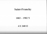 Saint-Franchy : actes d'état civil (naissances).