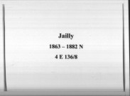 Jailly : actes d'état civil.