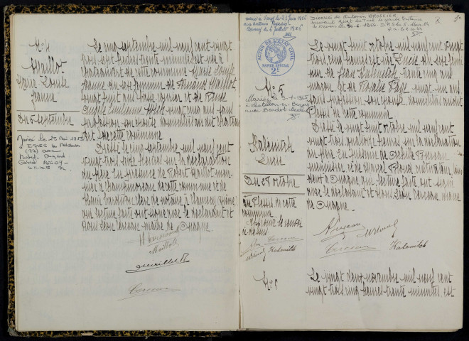 Ouagne : actes d'état civil.