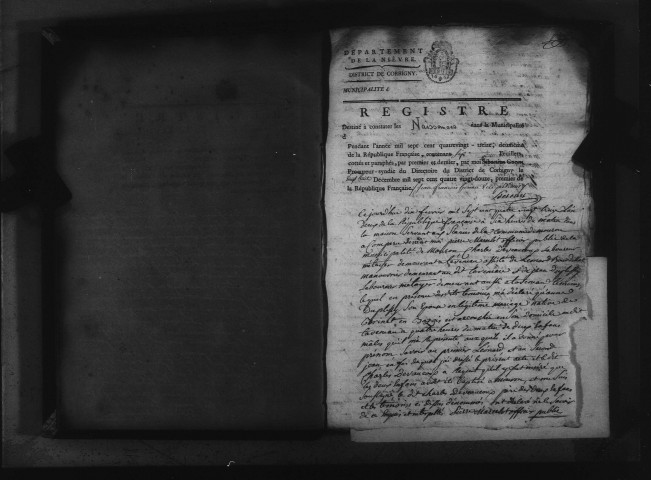 Mouron-sur-Yonne : actes d'état civil.