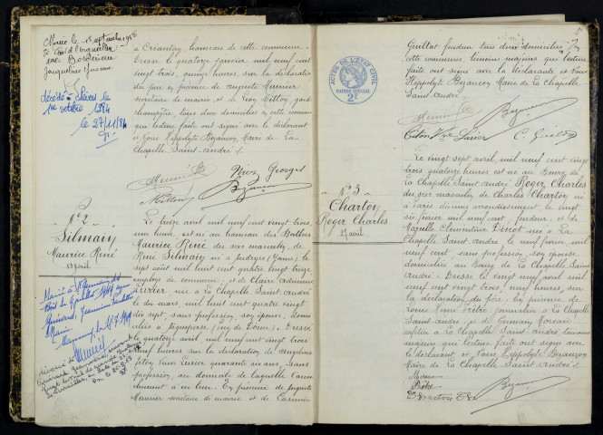 La Chapelle-Saint-André : actes d'état civil.