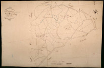 Saint-Hilaire-en-Morvan, cadastre ancien : plan parcellaire de la section B dite du Bourg, feuille 4