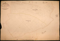 Saint-Martin-sur-Nohain, cadastre ancien : plan parcellaire de la section D dite de Moussard, feuille 3