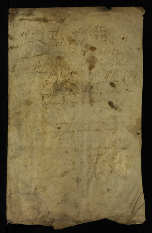 Terre, justice et seigneurie de Verneuil appartenant à Guillaume Babutte, héritier d'Edme de Fontenay : terrier.