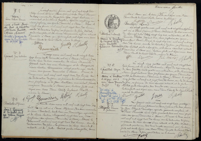Bona : actes d'état civil.