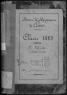 Bureau de Cosne, classe 1883 : fiches matricules n° 497 à 988