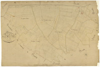 Lurcy-le-Bourg, cadastre ancien : plan parcellaire de la section B dite de Vilaine, feuille 1