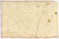 Chantenay-Saint-Imbert, cadastre ancien : plan parcellaire de la section D dite du Bourg, feuille 2