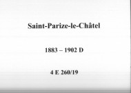 Saint-Parize-le-Châtel : actes d'état civil (décès).