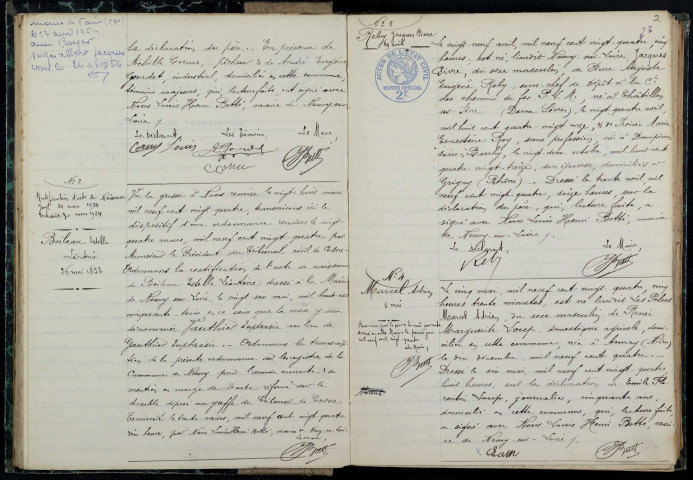 Neuvy-sur-Loire : actes d'état civil.