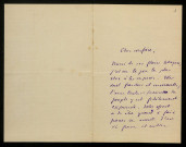 POUVILLON (Émile), écrivain à Montauban (1840-1906) : 2 lettres.