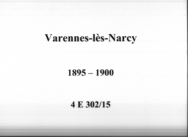 Varennes-lès-Narcy : actes d'état civil.
