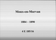Moux-en-Morvan : actes d'état civil.