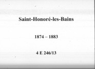 Saint-Honoré-les-Bains : actes d'état civil.