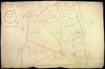 Saint-Parize-le-Châtel, cadastre ancien : plan parcellaire de la section E dite de Villars, feuille 3