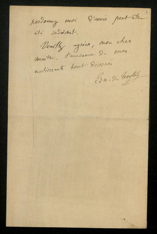 TOYTOT (Ernest de), conservateur du musée de Nevers (1832-1910) : 2 lettres.