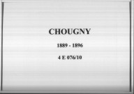 Chougny : actes d'état civil.